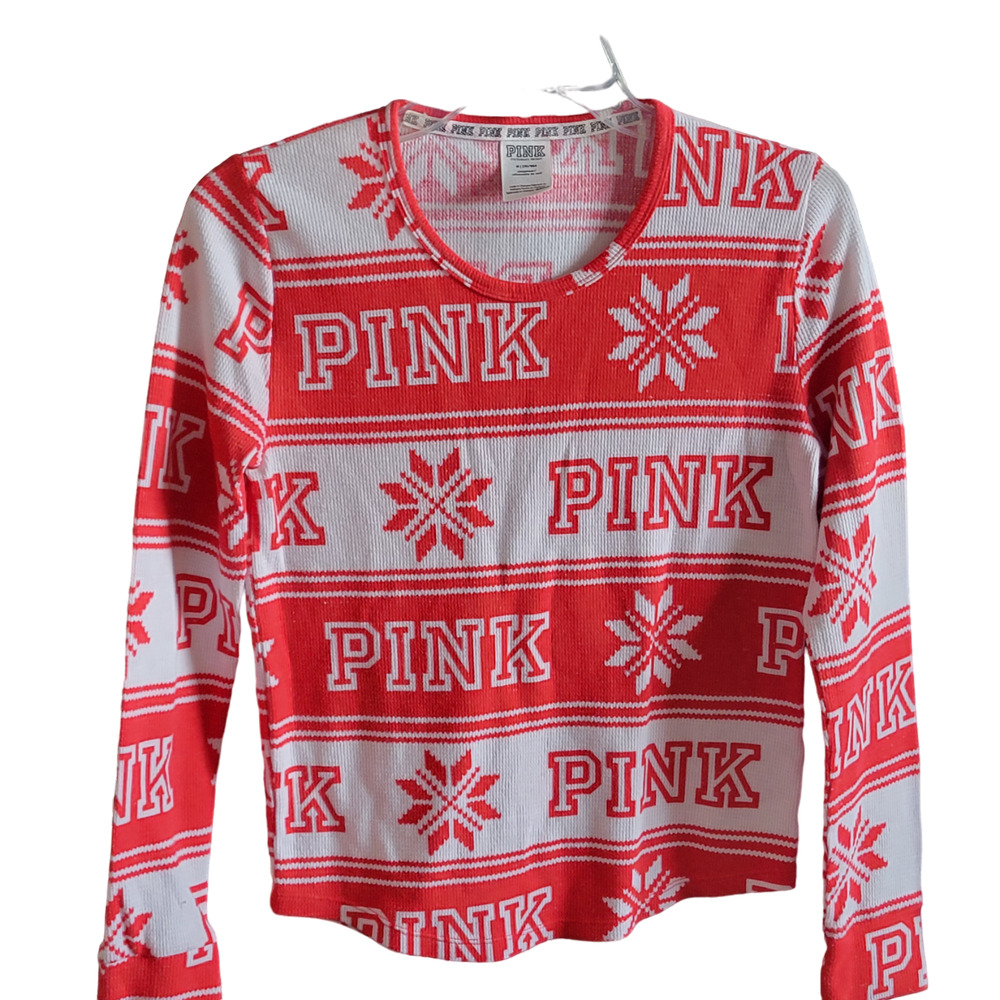 Pink‎ Sleep Shirt Size Medium Long Sleeve Soft and Comfortable